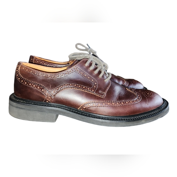 American Eagle Outfitters Other - American Eagle Outfitters Dark Brown Leather Wingtip Oxford Men's Size 10